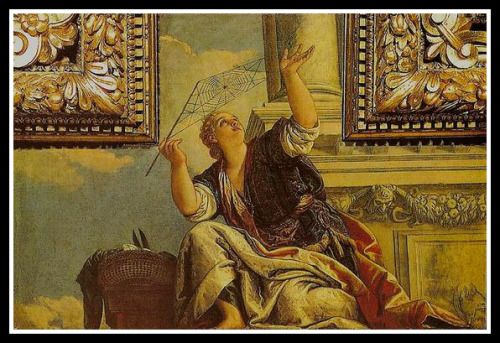 "Arachne or Dialectics" by Paolo Veronese. 1520.
