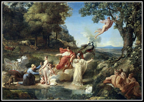 "The Judgment of Paris" by Guillaume Guillon Lethière (1812).-
