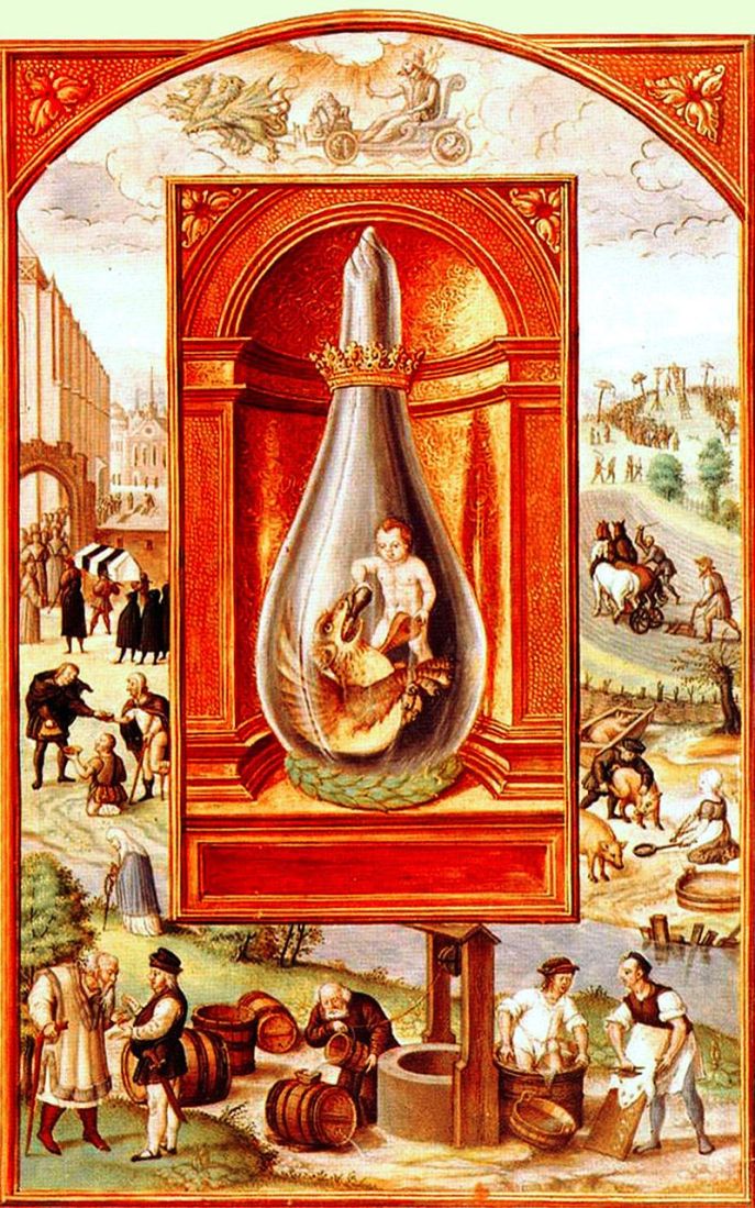 Splendor_Solis_12_Saturn_Dragon_and_Child