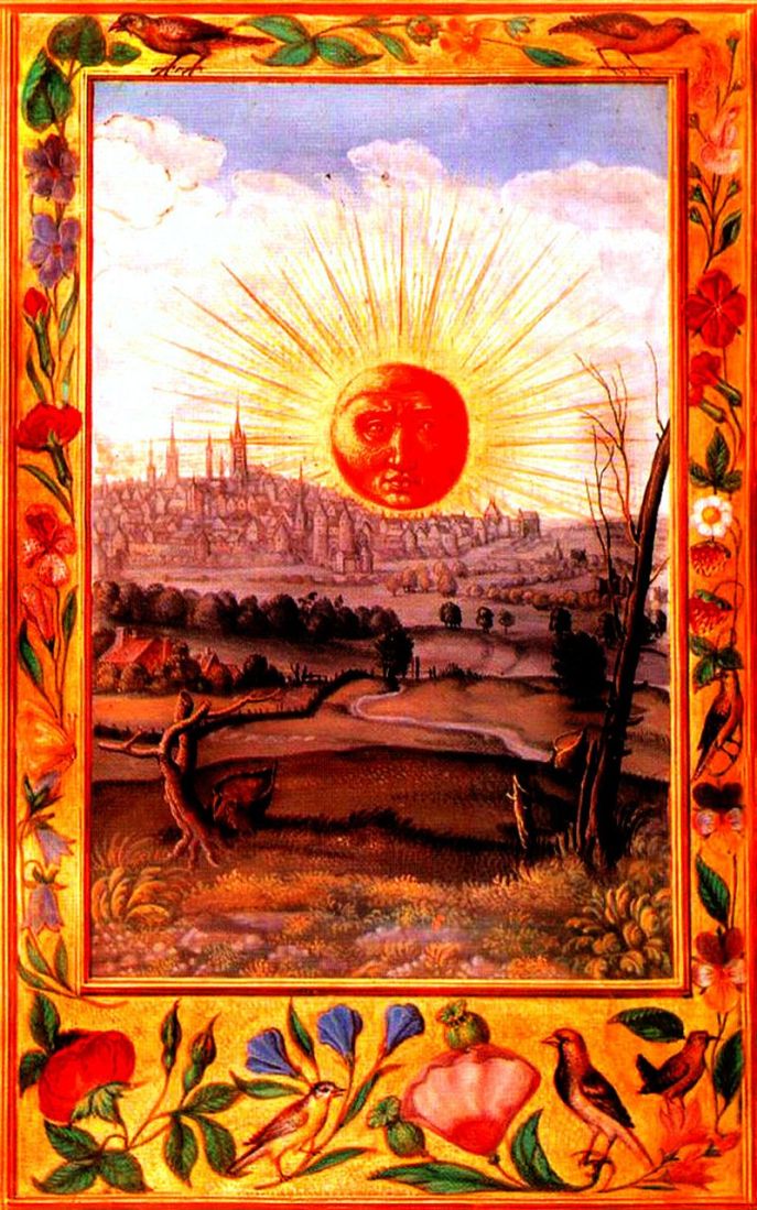 Splendor_Solis_22_Sun_Rising_Over_the_City