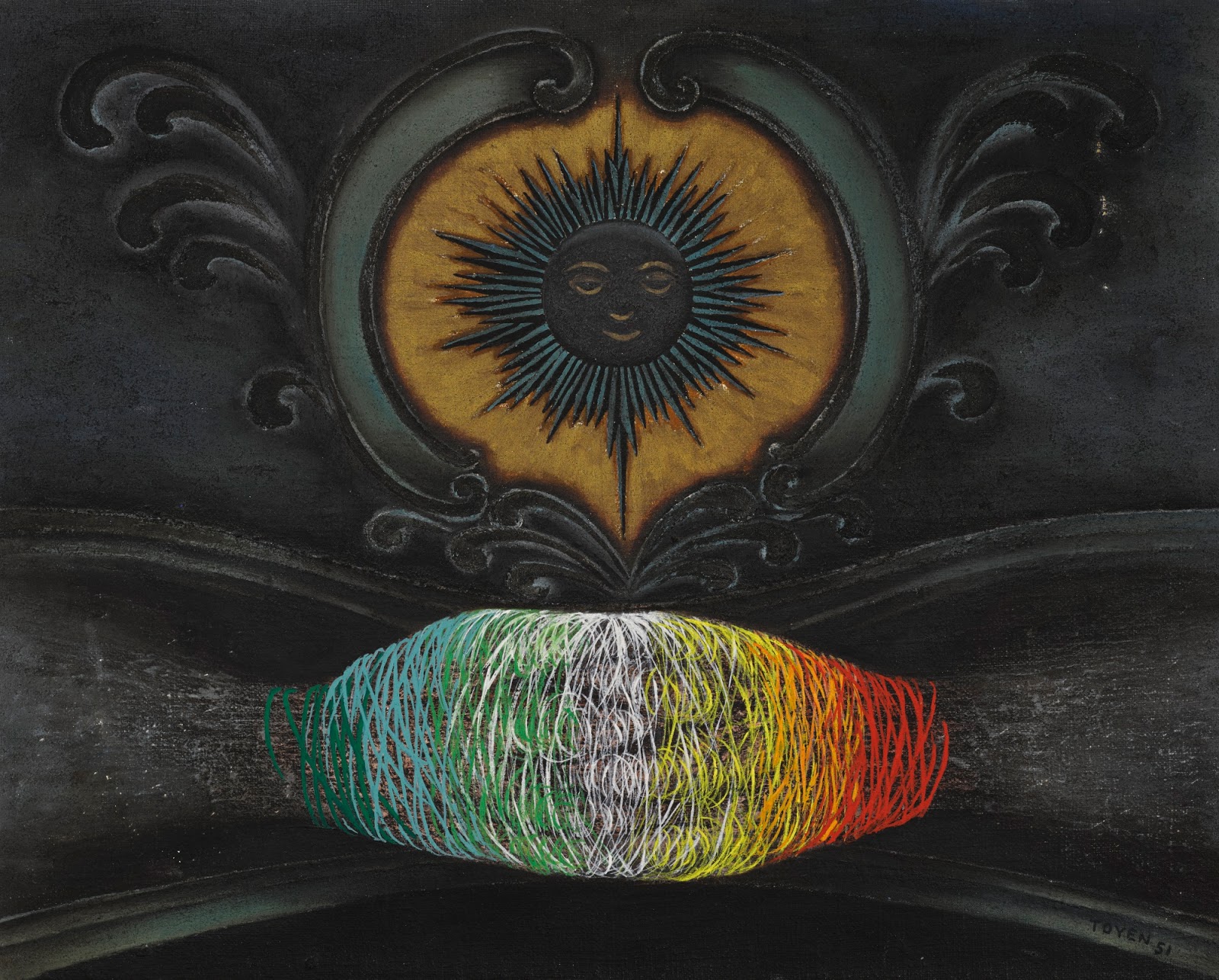 Black Sun-Toyen 1951