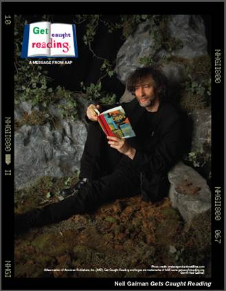 Author Neil Gaiman for Get Caught Reading
