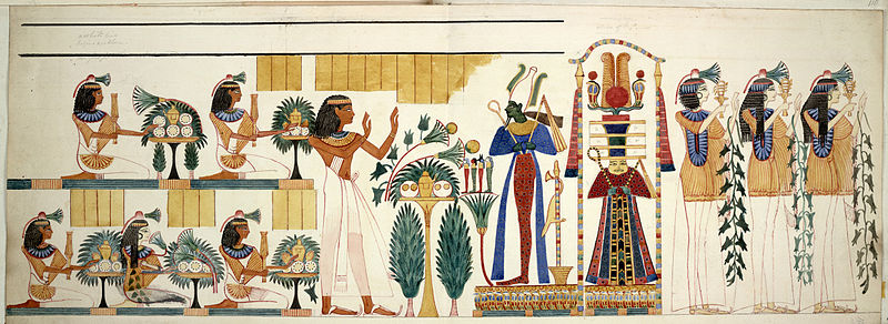 egyptian drawings on walls easy